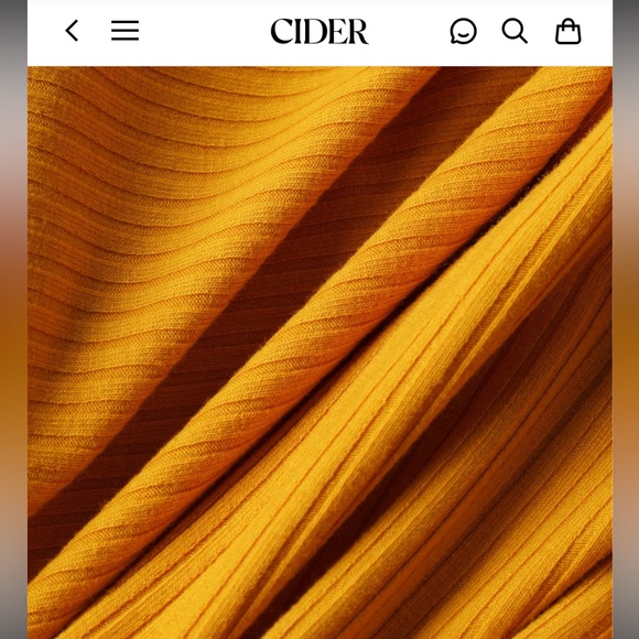 CIDER Ruched Rib Halter Top - Picture 3 of 11